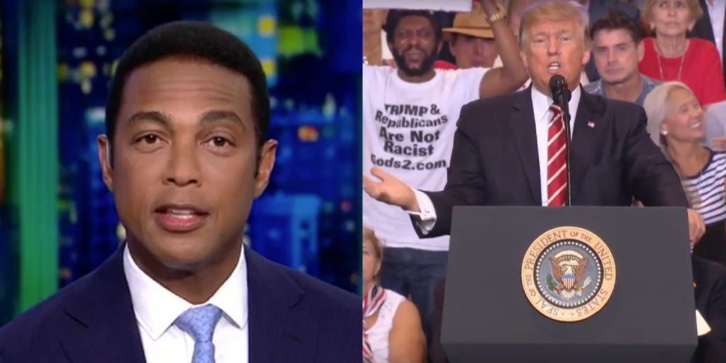 CNN Host Don Lemon and Donald Trump at Phoenix Campaign Rally