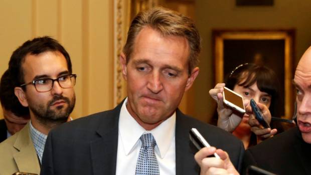 Arizona Senator Jeff Flake took the Republican Party to task over the support for US President Donald Trump