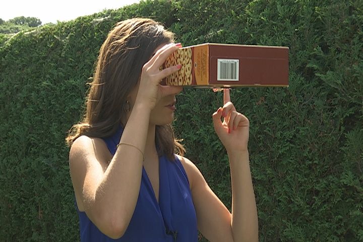 22news made a viewer you can view the solar eclipse through out of a cereal box paper and aluminum foil