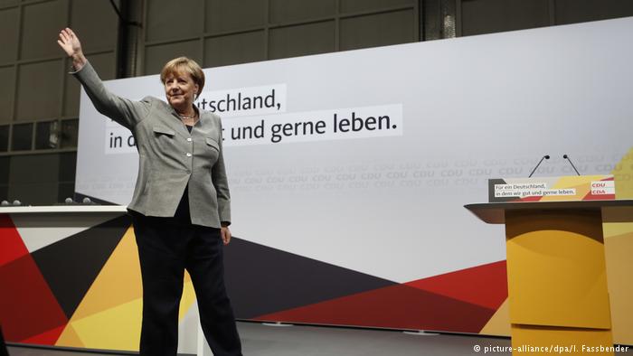 Merkel at a CDU event in Dortmund