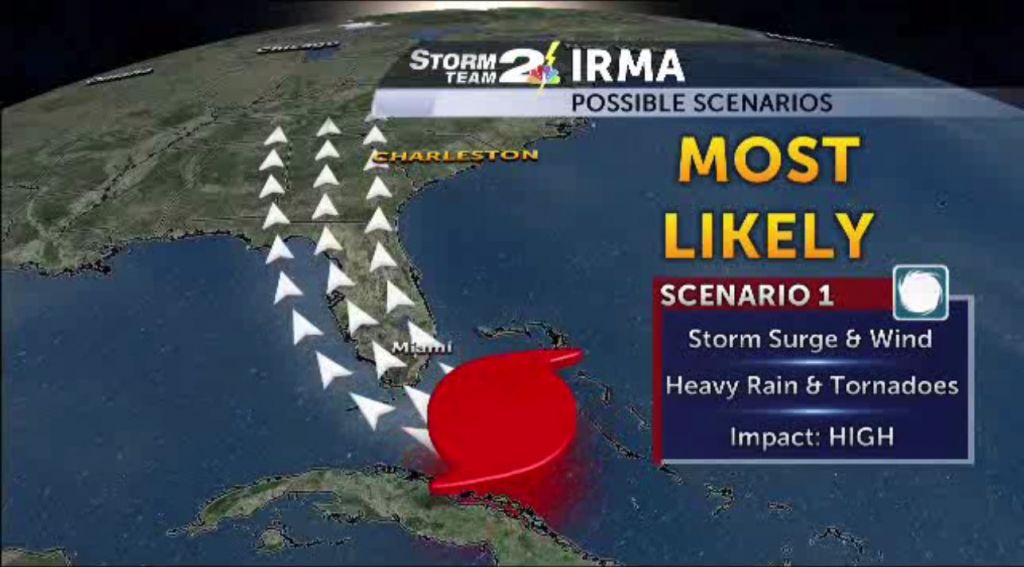 In Preparation For Irma, States of Emergency Declared in NC, SC