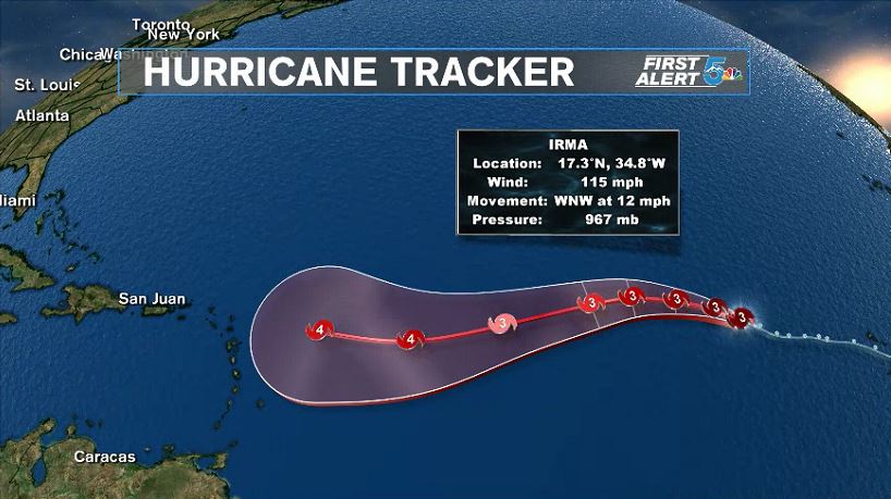 Irma expected to became 4th hurricane of Atlantic season