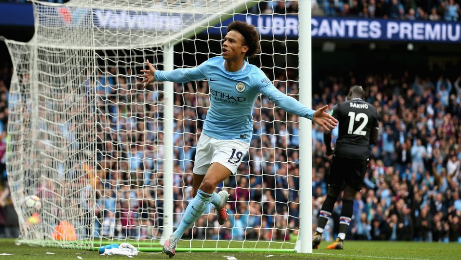 Leory Sane celebrates