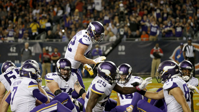 Vikings'duck duck goose TD celebration goes viral