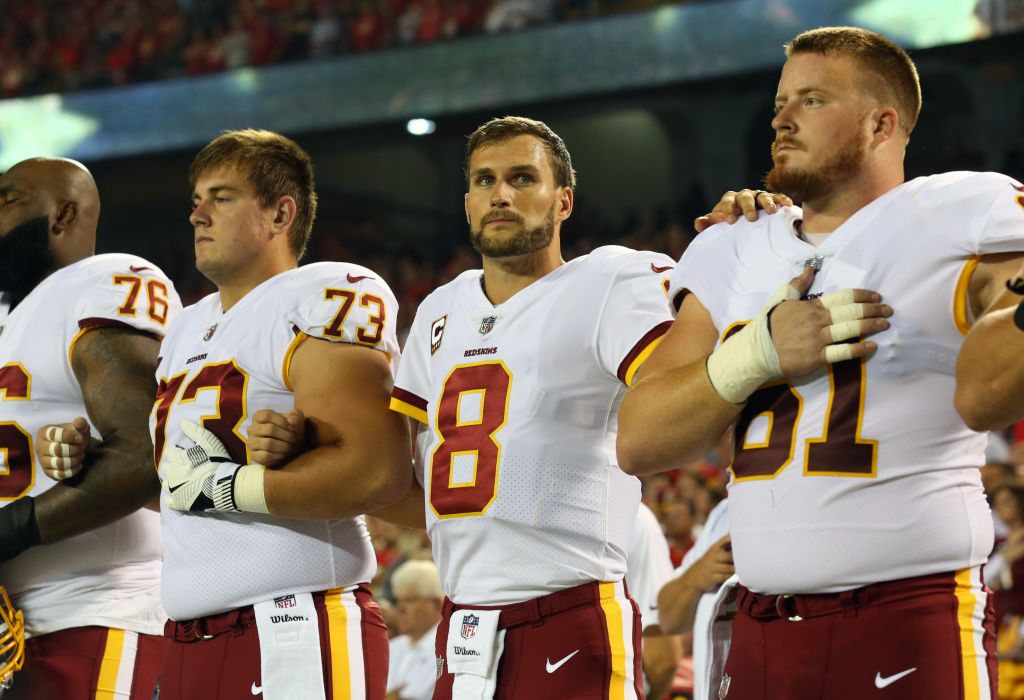 Kirk Cousins cringed as Chiefs fans shouted'CHIEFS during the national anthem