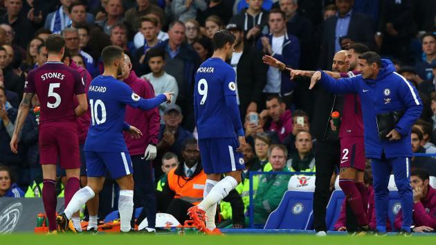 Morata limps out of Chelsea v Manchester City