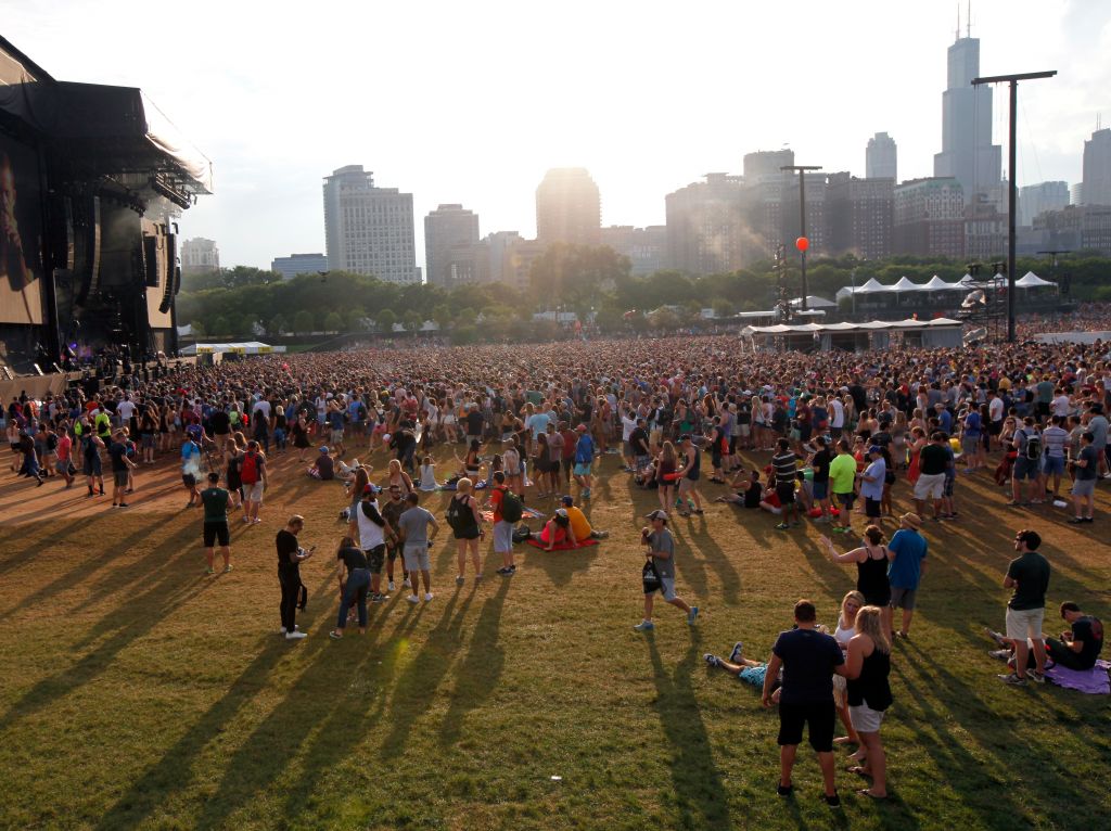 Authorities say the Las Vegas gunman may have considered other music festivals to target including Chicago's Lollapalooza shown here in July 2016