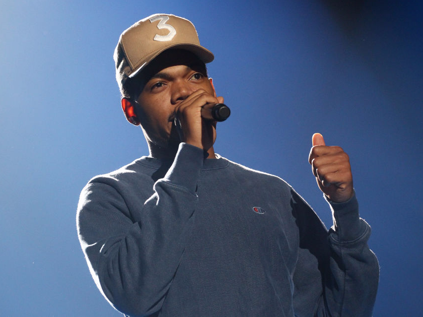 Chance the Rapper performing in 2017. He headlined the 2017 Life is Beautiful festival