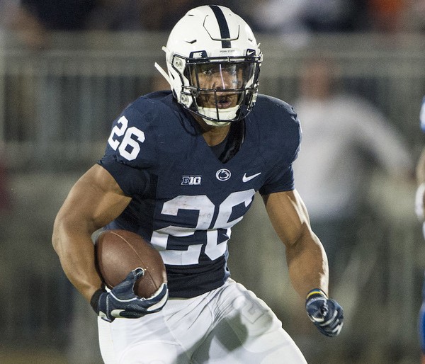 Penn State Nittany Lions running back Saquon Barkley will lead his team against Michigan State on Saturday