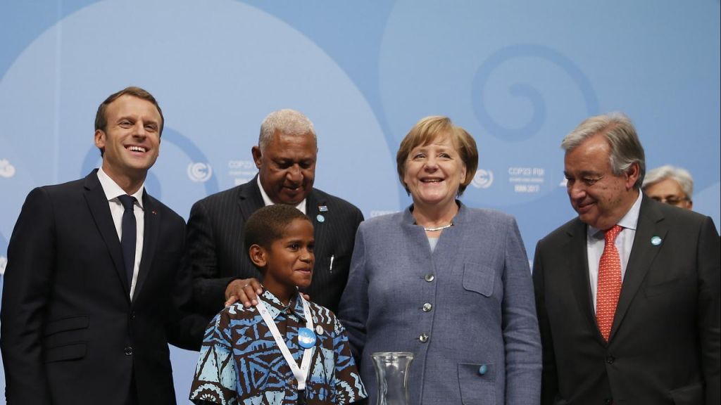 12-year-old Timoci Naulusala spoke about Fiji's climate crisis at UN climate talks in Bonn