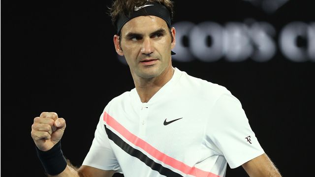 Federer was all class on Tuesday night. Image Getty