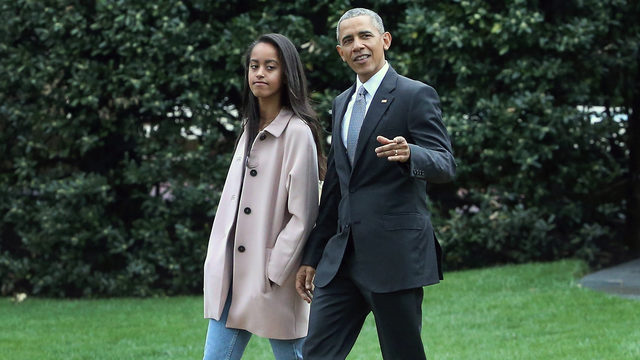 Obama on Malia's college move-in day'I was basically useless