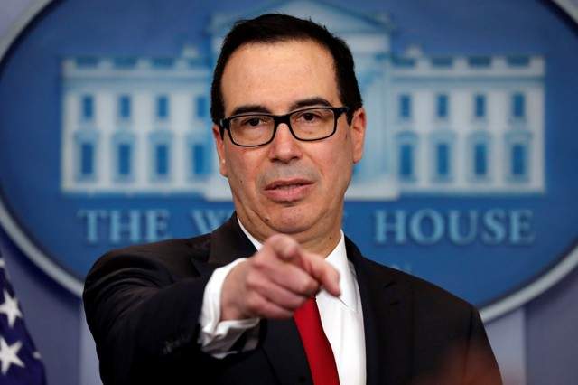 U.S. Treasury Secretary Steven Mnuchin attends the daily briefing at the White House in Washington D.C. U.S