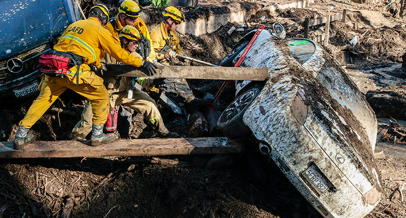 California mudslides: Death toll rises to 18