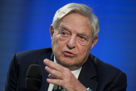 Chairman Soros speaks during panel discussion at Nicolas Berggruen Conference in Berlin