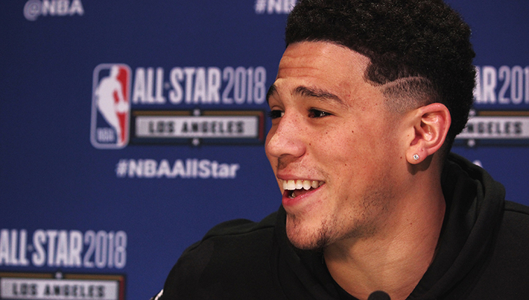 Devin Booker All Star Media Day