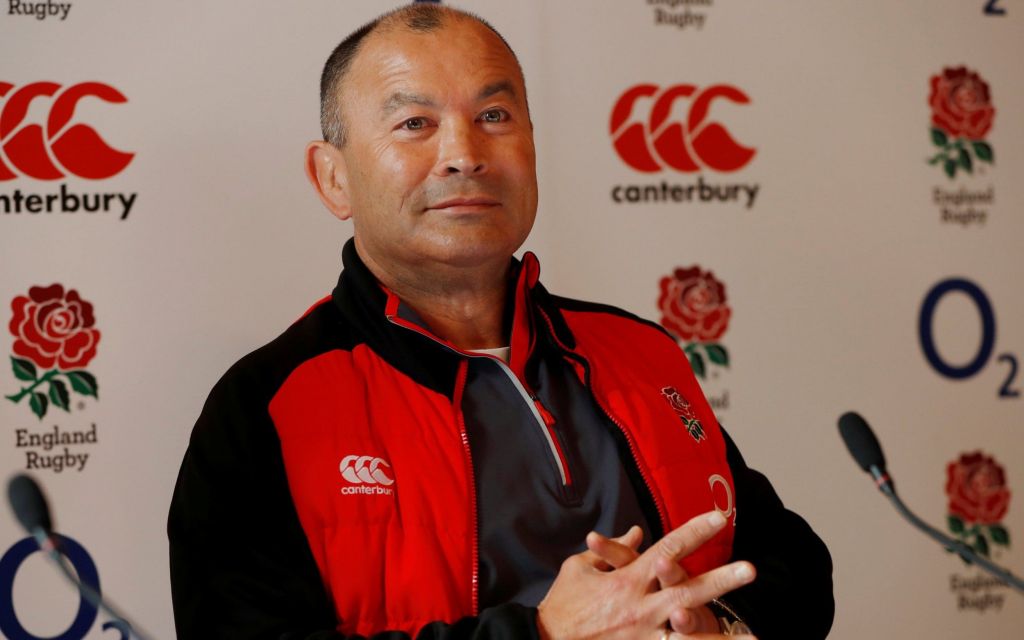 Eddie Jones looks pleased with himself