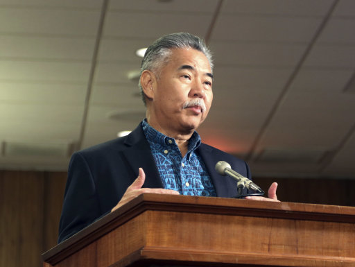 Hawaii Governor David Ige. Credit PA