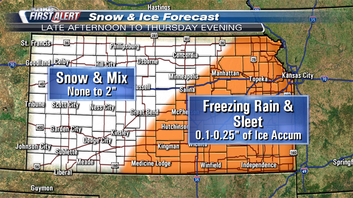 Rain & freezing rain in the forecast