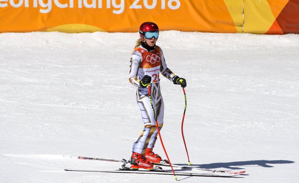 Ester Ledecka’s priceless reaction after the Czech athlete’s time was posted