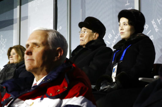 Kim Yong Nam Kim Yo Jong Mike Pence