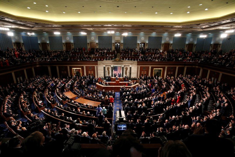 U.S. President Donald Trump delivers his State of the Union address to a joint session of the U.S. Congress on Capitol Hill in Washington