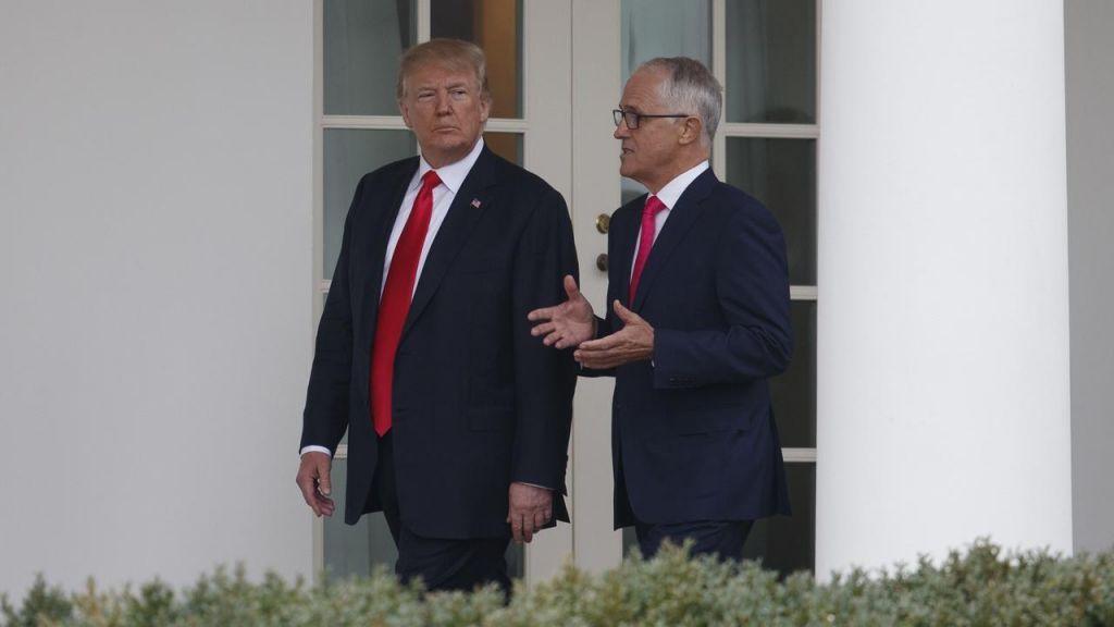 Donald Trump and Malcolm Turnbull in Washington earlier this year