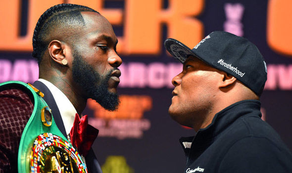 Deontay Wilder and Luis Ortiz