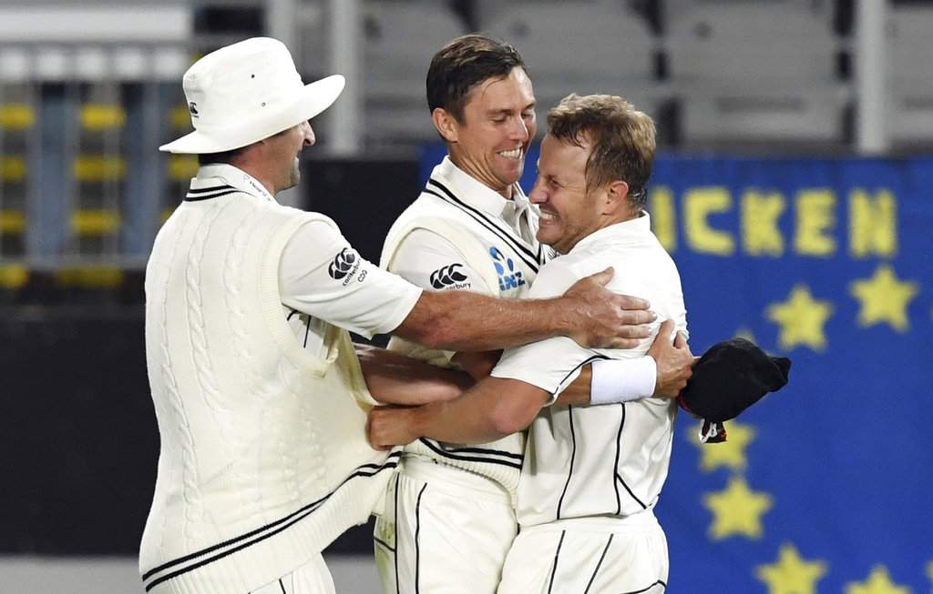 New Zealand beat England by innings and 49 runs