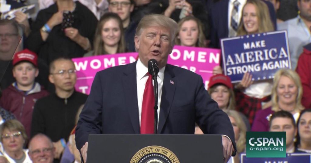 President Trump campaigns outside of Pittsburgh Saturday hoping to help the GOP retain a House seat in a close special election