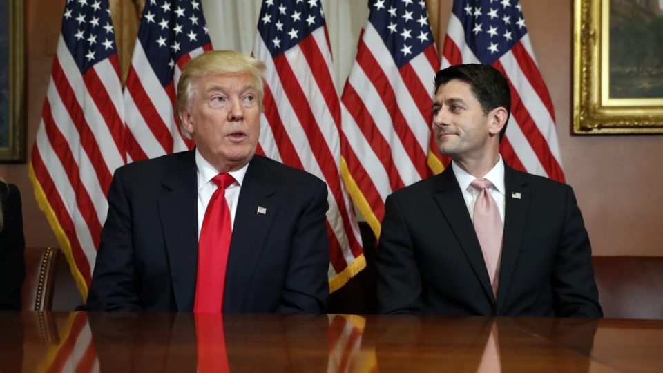 President-elect Donald Trump and Republican House Speaker Paul Ryan