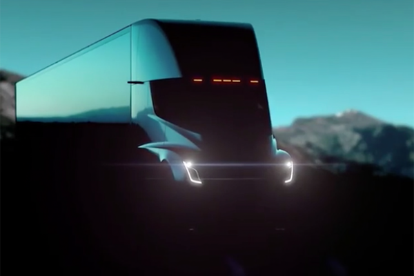 The Tesla Semi truck via Tesla