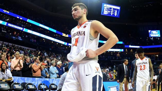 Virginia's Ty Jerome shakes head at reporter's question about UMBC upset