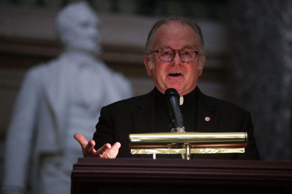 Conroy a Jesuit priest has served as House chaplain for the past seven years