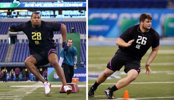 Defensive end Bradley Chubb and offensive guard both fit Giants general manager Dave Gettleman's love of linemen