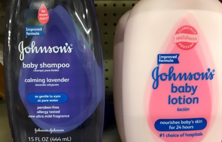 Johnson & Johnson products are displayed for sale in Solana Beach California U.S