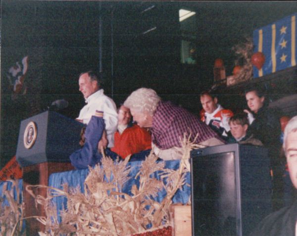 President George Bush and First Lady Barbara Bush