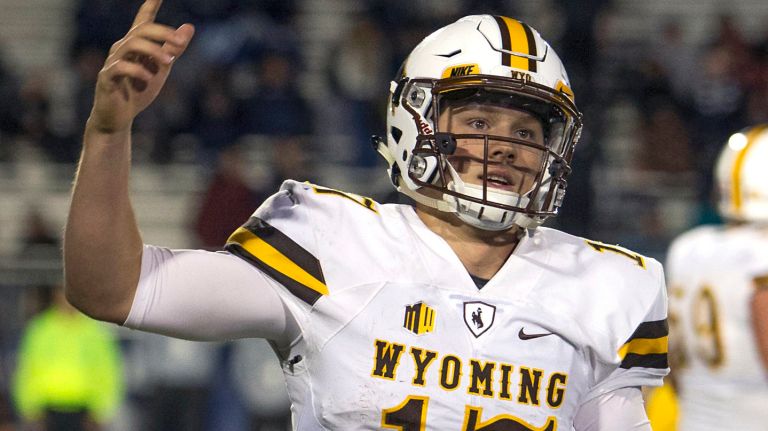 Wyoming quarterback Josh Allen against Nevada in Reno