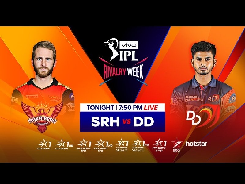 IPL 2018 Live Streaming SRH vs DD Live Cricket Streaming Online