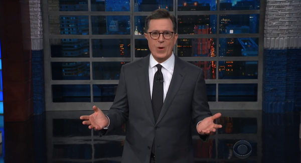 ImageStephen Colbert said “As an American I do not want some Chinese company spying on me. I want Facebook to do it.”CreditCBS