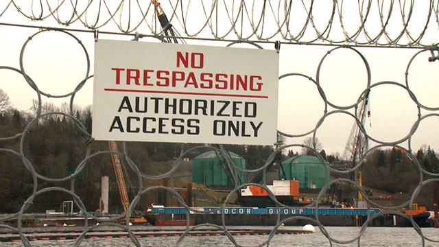 Indigenous activists eye oil spill at Kinder Morgan pumping station		
	
			National News