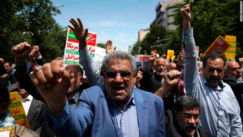 Protests erupt in Iran over nuclear deal