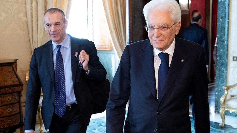 Italian President Sergio Mattarella has sought to appointea technocratic government after his veto of a populist cabinet