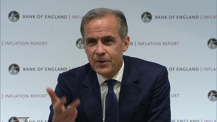 Media playback is unsupported on your device                  Media caption Bank of England governor Mark Carney