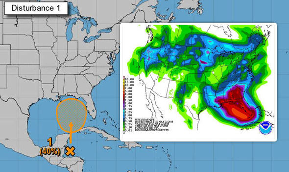 Florida weather forecast rain Tropical storm