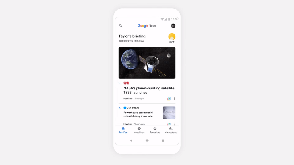 Google is relaunching its news site with lots more artificial intelligence as part of its effort to fight fake news