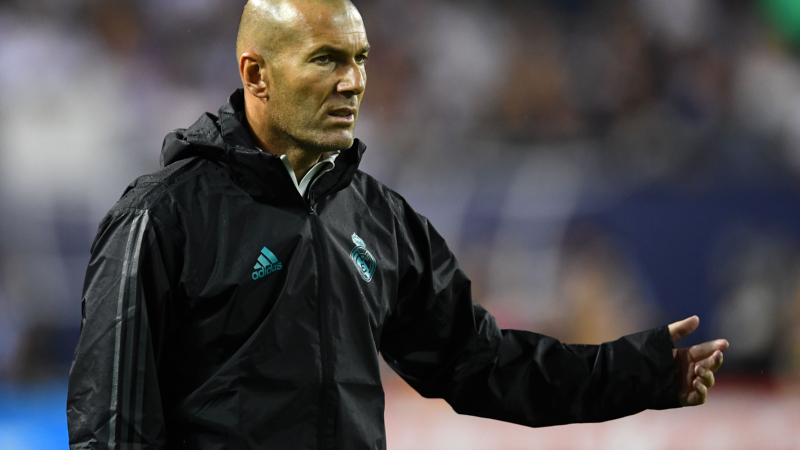 Real Madrid head coach Zinedine Zidane