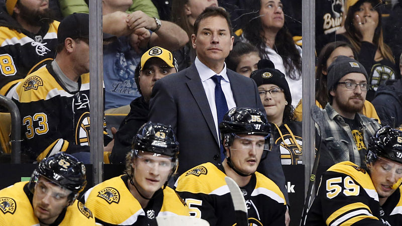 Boston Bruins head coach Bruce Cassidy