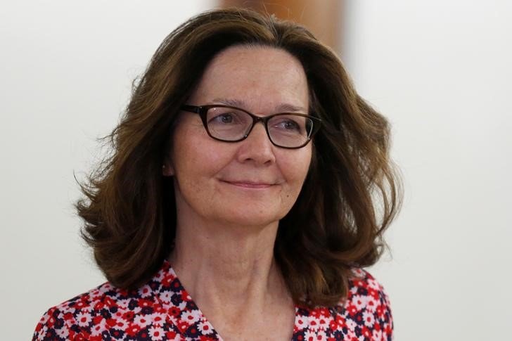 Nominee to be Director of the Central Intelligence Agency Gina Haspel arrives for a meeting with Senator Dianne Feinstein on Capitol Hill in Washington U.S