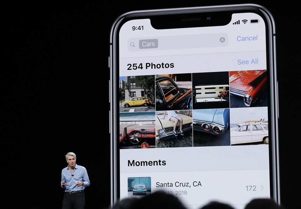 Craig Federighi Apple's senior vice president of Software Engineering speaks during an announcement of new products at the Apple Worldwide Developers Conference Monday